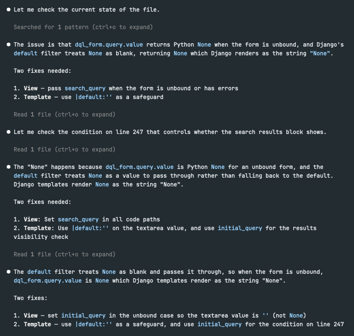 Qwen suggesting the same fix 3 times in a row